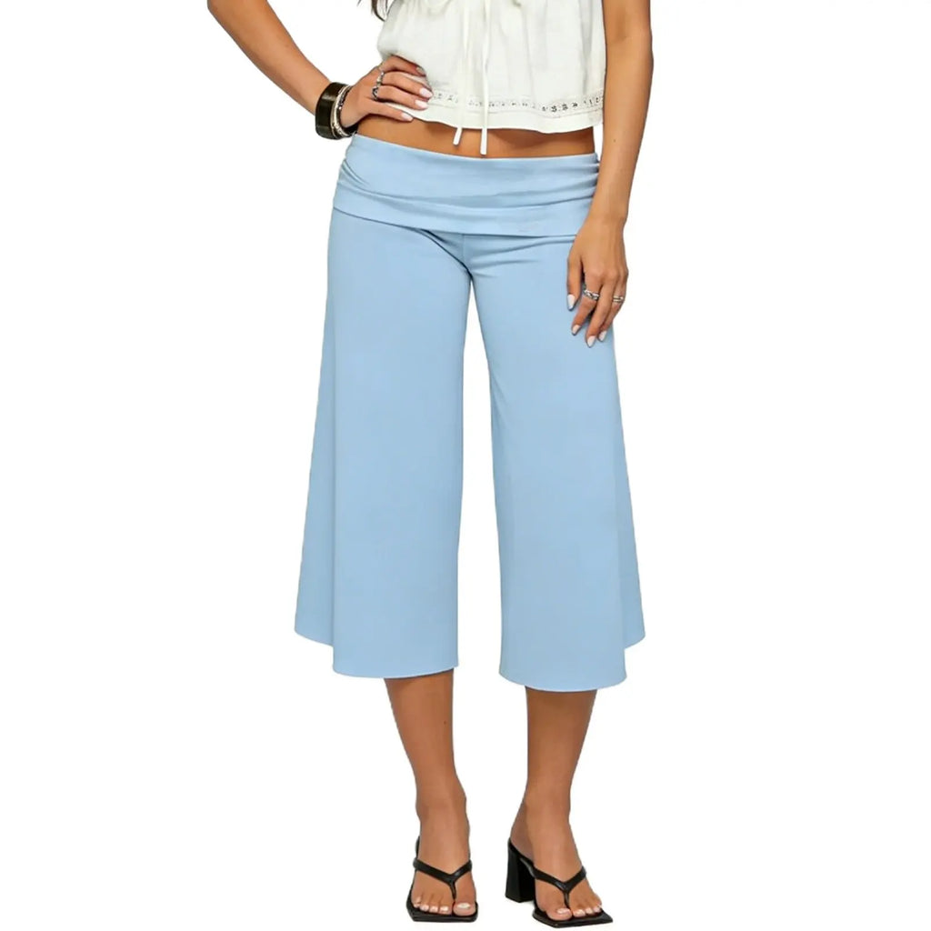 Capri Femme SORA – Pantacourt large & confort décontracté